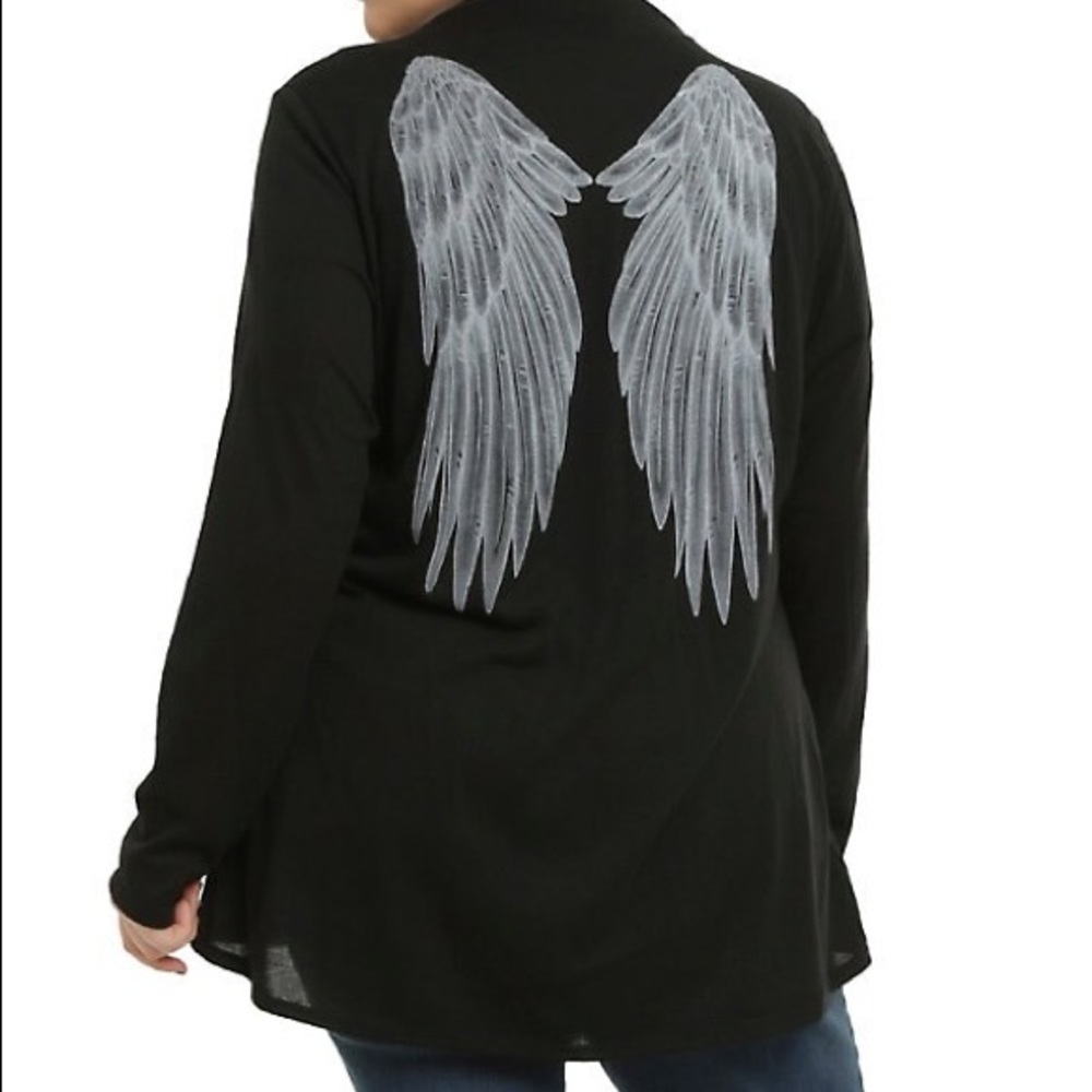 HOT TOPIC ANGEL WING FLYAWAY CARDIGAN